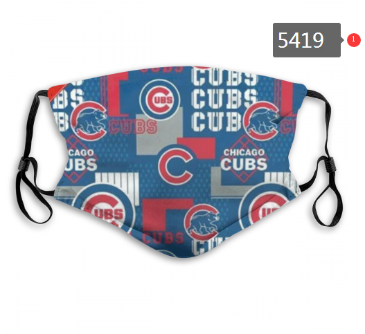 2020 MLB Chicago Cubs #5 Dust mask with filter->mlb dust mask->Sports Accessory